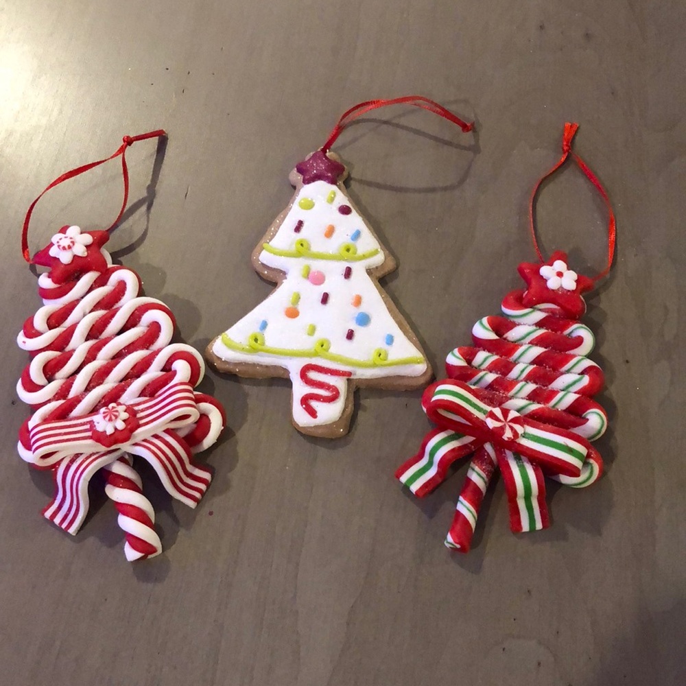 Christmas Tree Sparkling Ornaments (set of 3)